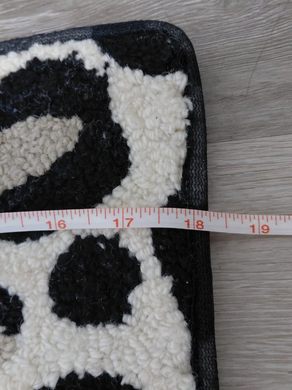 Black & Gray Leopard Print Small Same Size Rectangle Area Rugs Set of 2